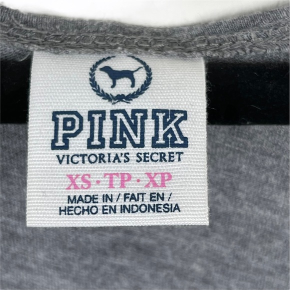 PINK Tank Top XS Gray Blue LOVE PINK - Picture 4 of 6